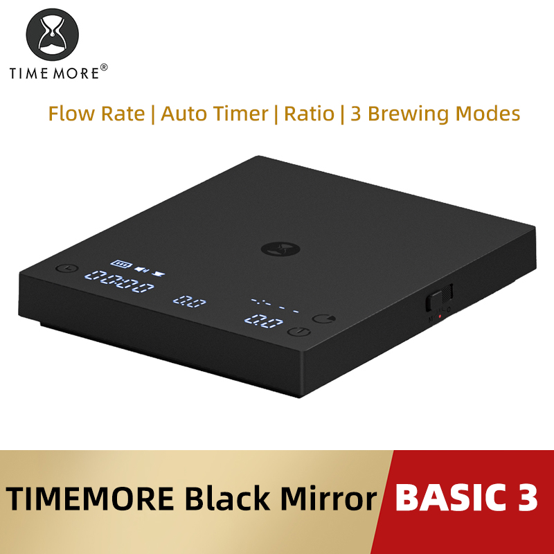 Coffee Bean Scale - TIMEMORE Basic 3 Black Mirror Pour