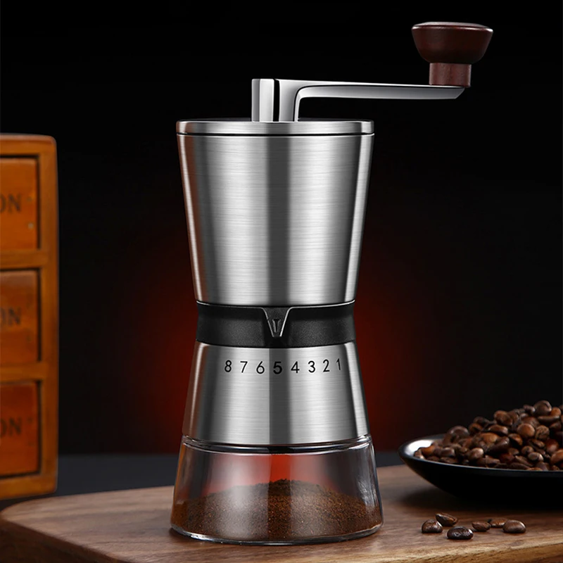 Burr Hand Grinder - 8 Penggiling Kopi Manual yang Dapat