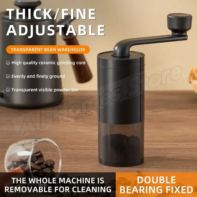 Burr Hand Grinder - Penggiling Kopi Manual yang Dapat Disesuaikan,