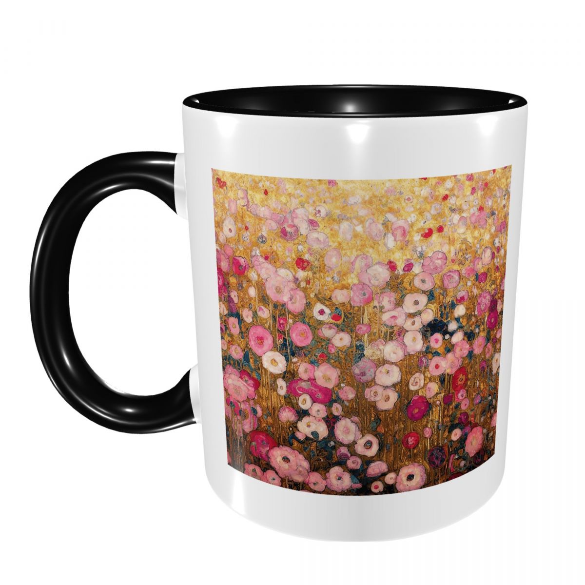 Coffee Tea Garden - Gustav Klimt Mug Taman Bunga Merah