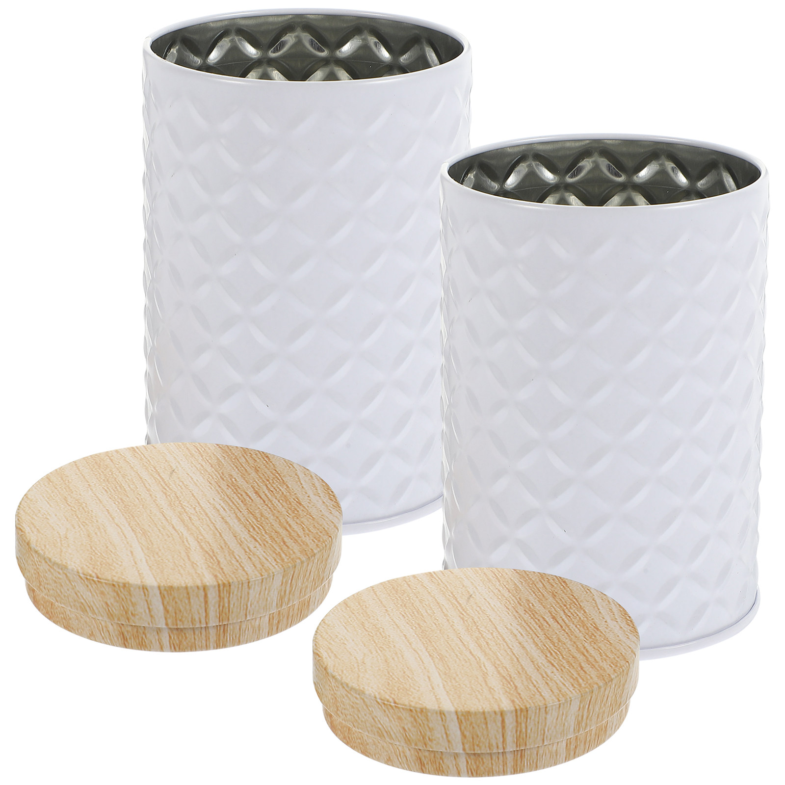 Coffee Tea Organizer - 2 Buah Wadah Penyimpanan dari Plat