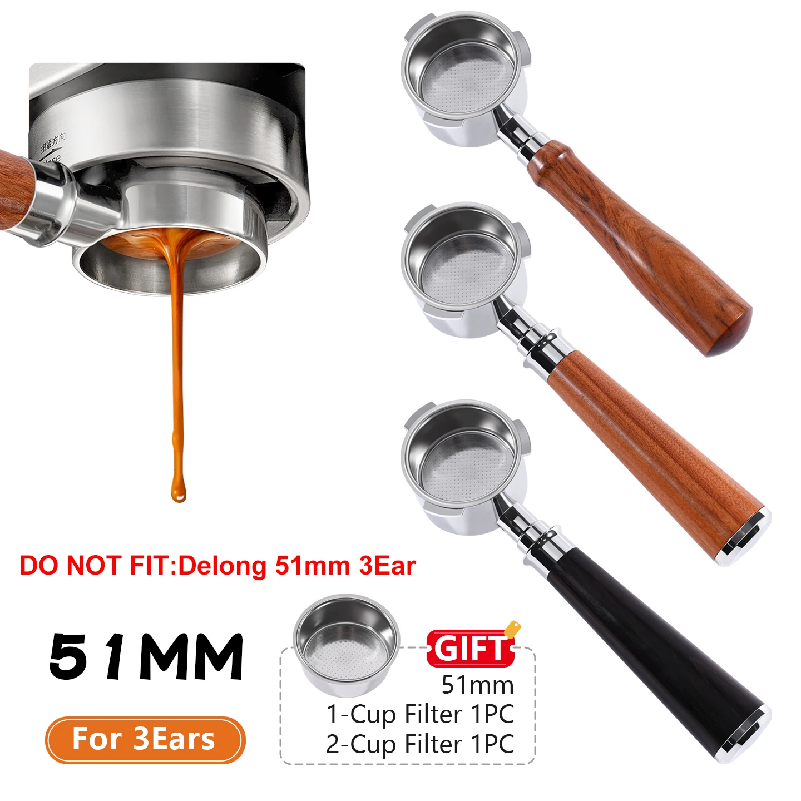 Coffee Tea Making Machine - Portafilter Kopi Tanpa Dasar 51Mm untuk