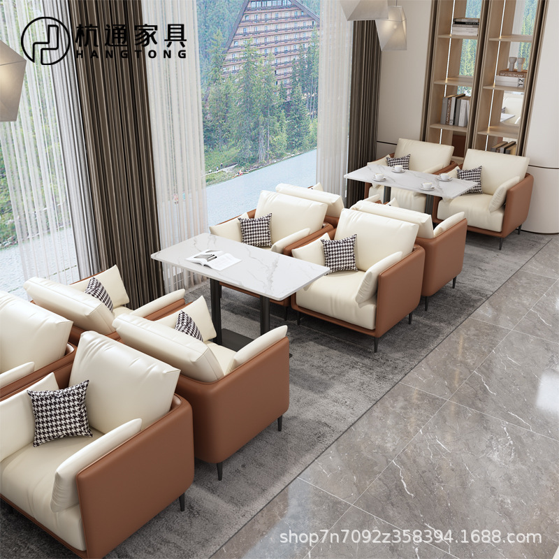 Coffee Tea Library - Restoran Barat bertema mewah, booth, sofa