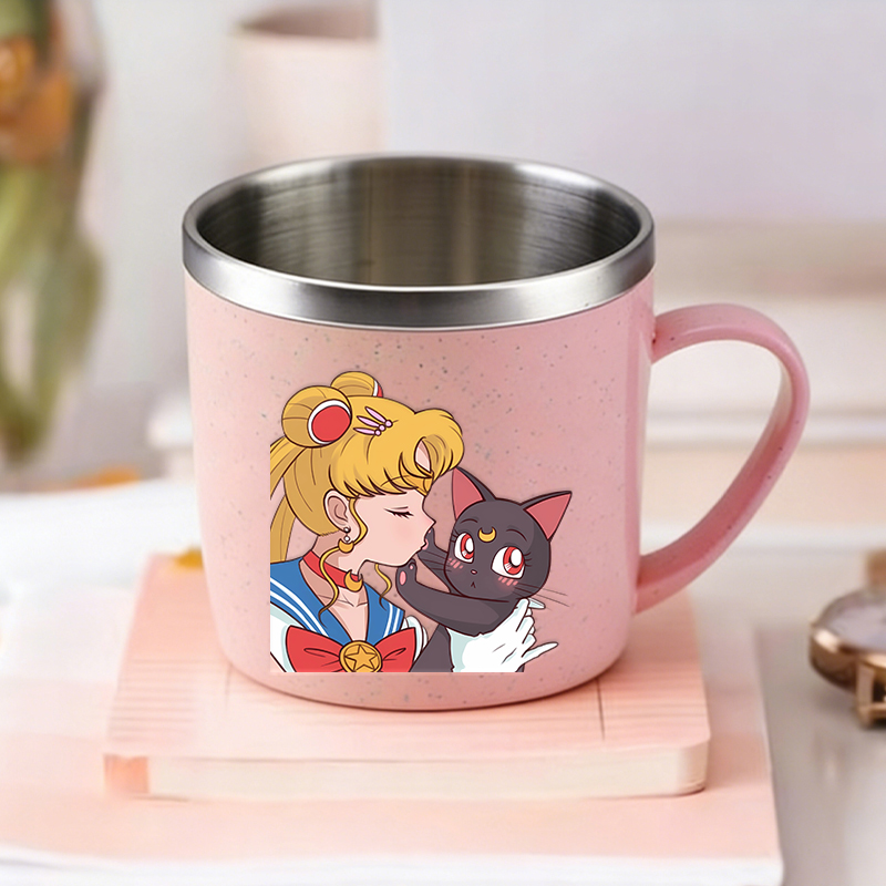 Coffee Y Tea - Mug Susu Anak Sailor Moon Kartun,