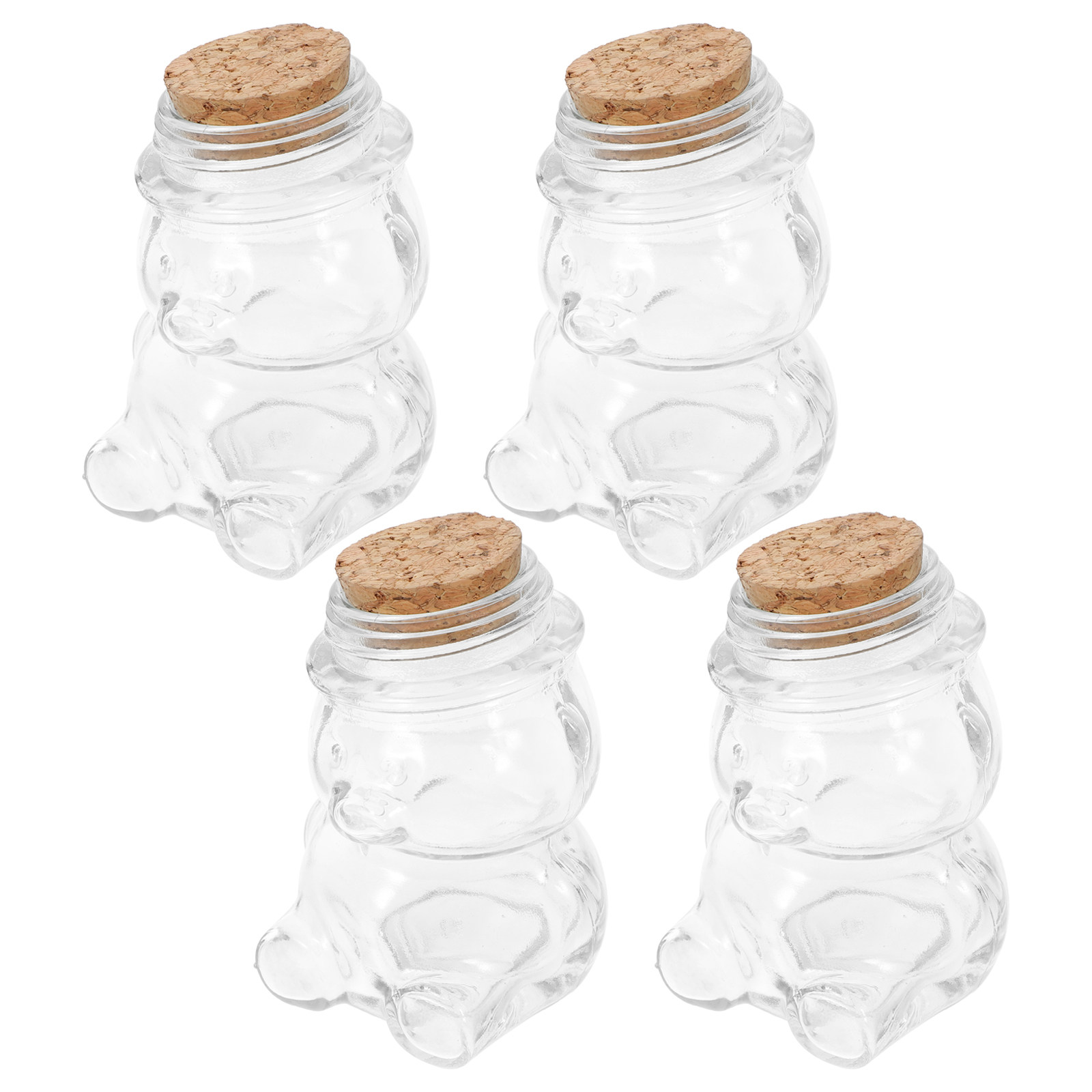 Coffee Tea Sugar Set - 4 Buah Set Toples Permen Kaca