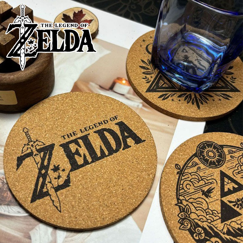 Coffee Y Tea - Zelda Coaster Kartun Anime Bulat Tikar