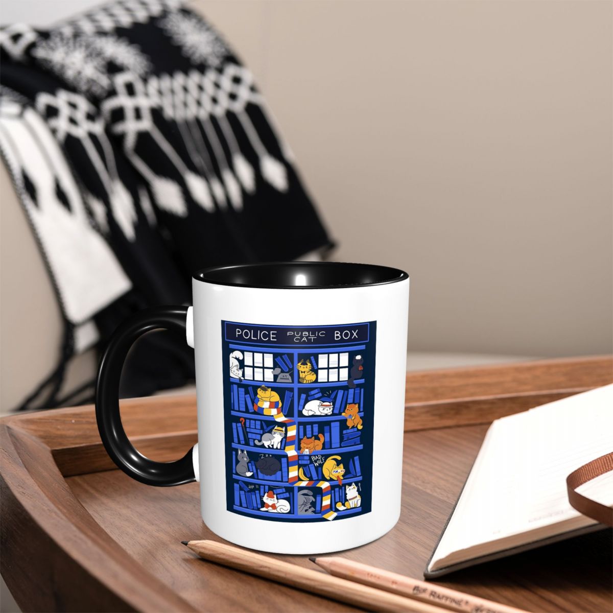 Coffee Tea Library - Library Box Who Mug Cangkir Kopi