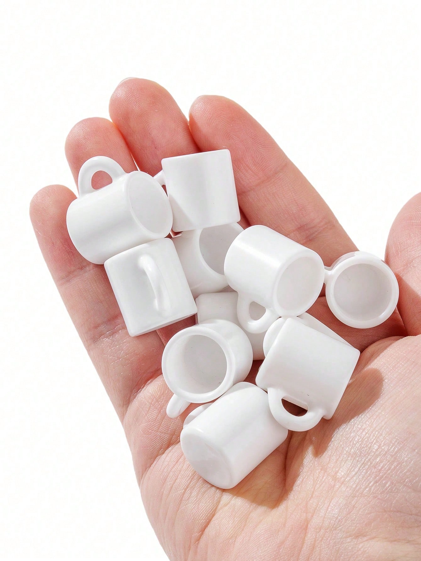 Coffee Y Tea - 10 Buah Mug Putih Miniatur Rumah