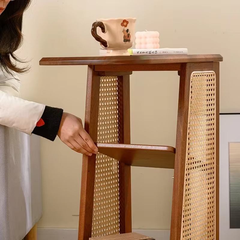 Meja Samping Kayu Solid Gaya M - Coffee Tea Or ulasan dan harga