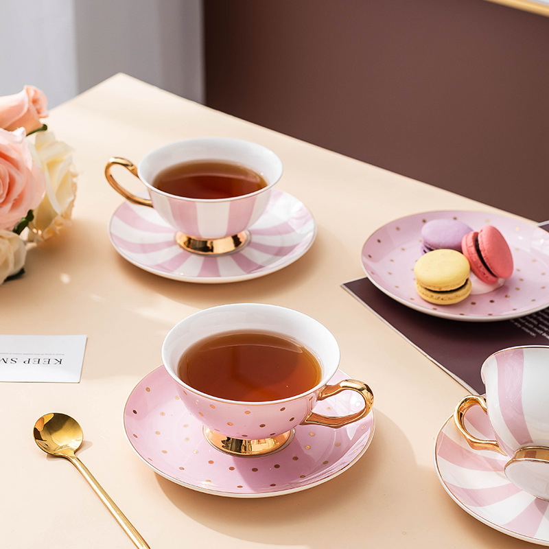 Mug Kopi Keramik Warna Pink de - Coffee Tea Sugar Set ulasan dan harga