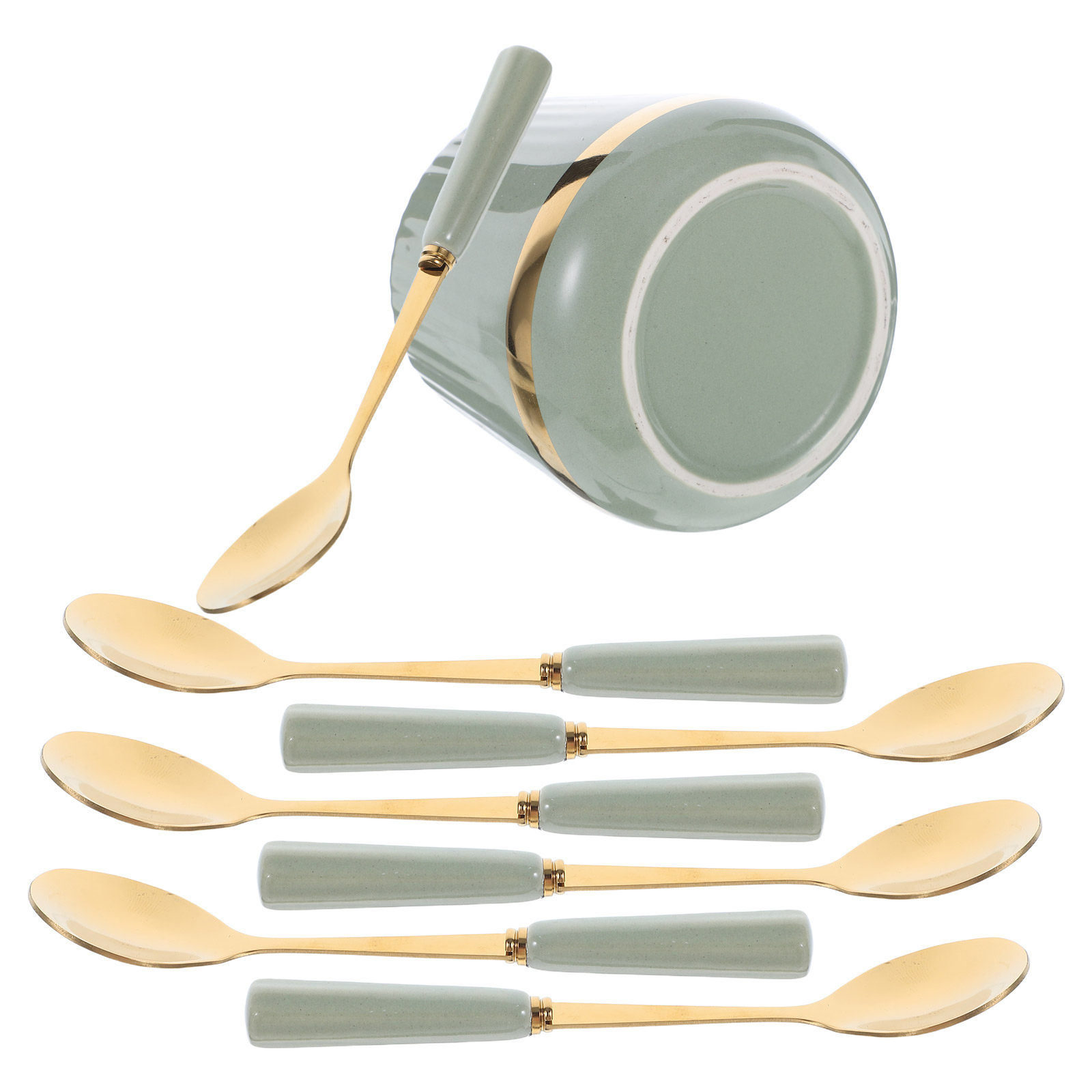 7Pcs Set Sendok Kopi Mini untu - Coffee Tea Sugar Set ulasan dan harga