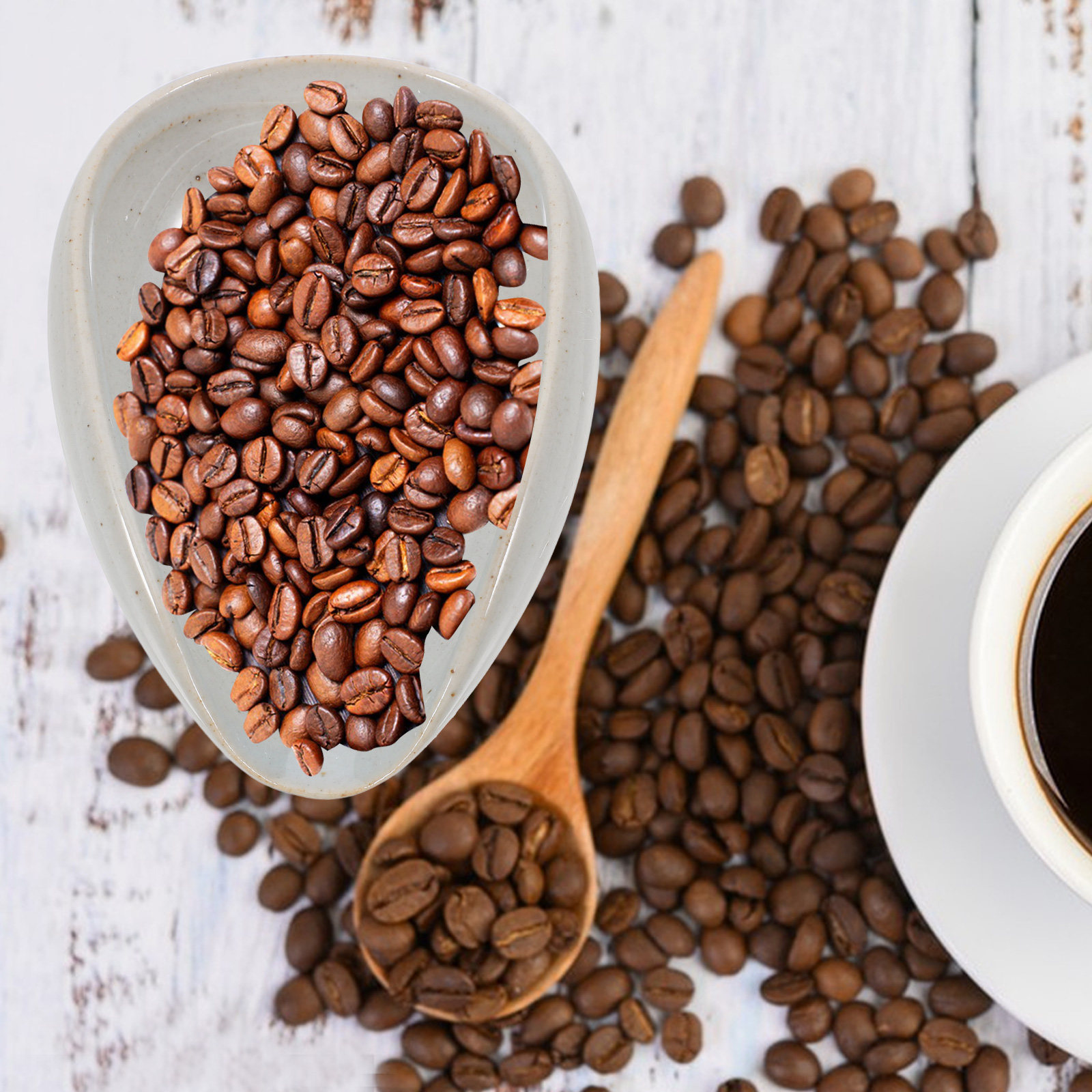 Nampan Dosis Biji Kopi Keramik - Coffee Bean And Tea Leaf ulasan dan harga