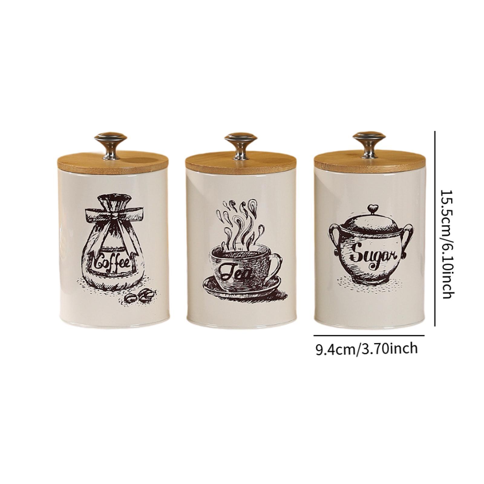 Set Stoples Kopi Teh Gula Gaya - Coffee Tea And Sugar Canister Set ulasan dan harga