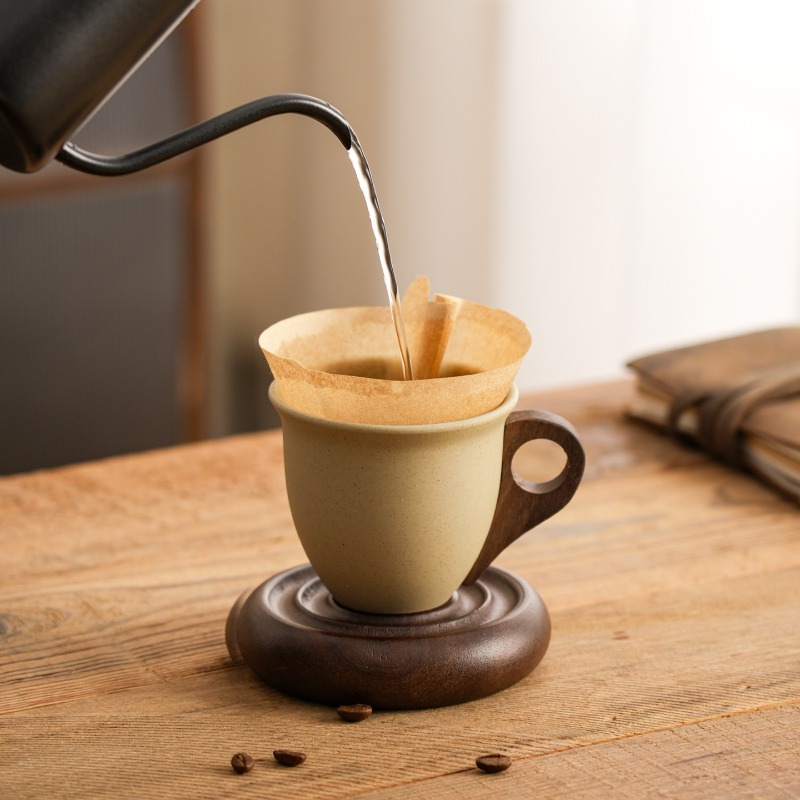 Cangkir Kopi Keramik Coklat Kr - Coffee Tea Garden ulasan dan harga