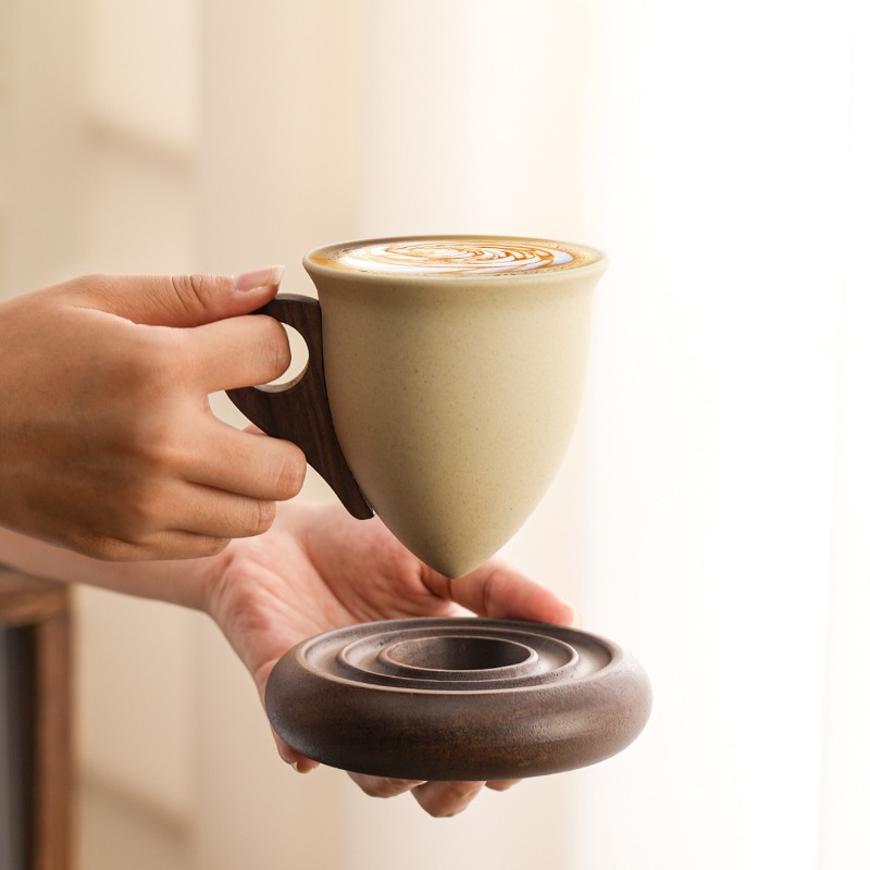 Cangkir Kopi Keramik Coklat Kr - Coffee Tea Garden ulasan dan harga