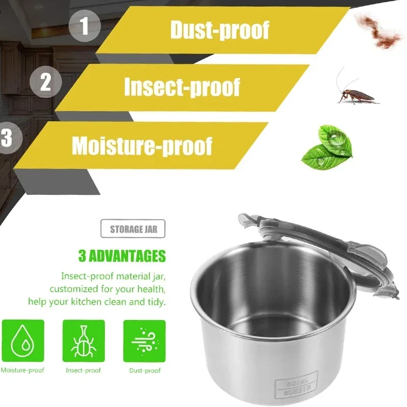 Wadah makanan Stainless Steel, - Coffee Bean And Tea Leaf ulasan dan harga