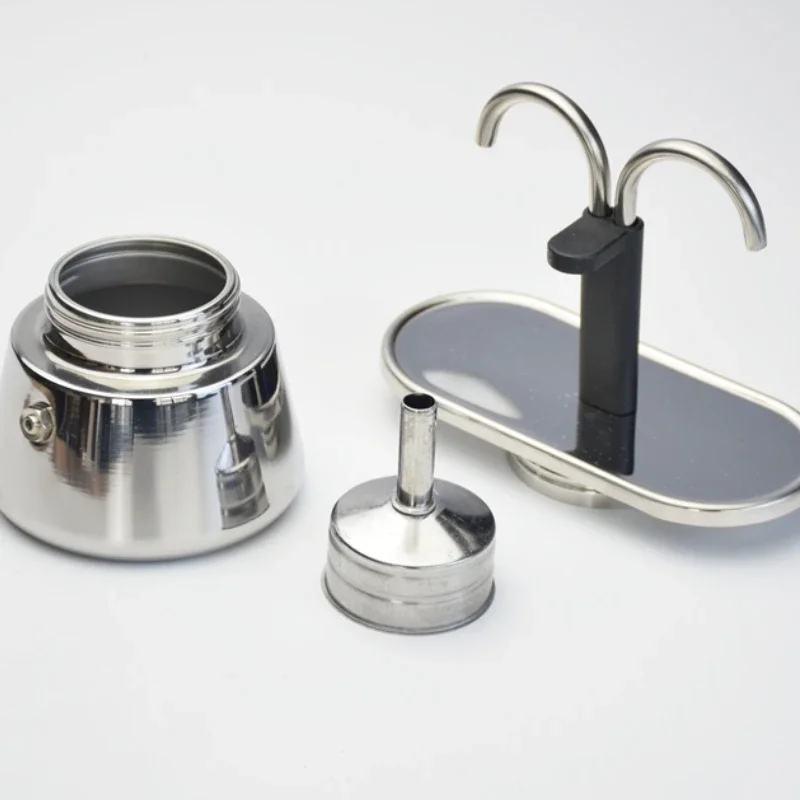 Mini Moka Pot tabung ganda 200 - Coffee Tea Making Machine ulasan dan harga