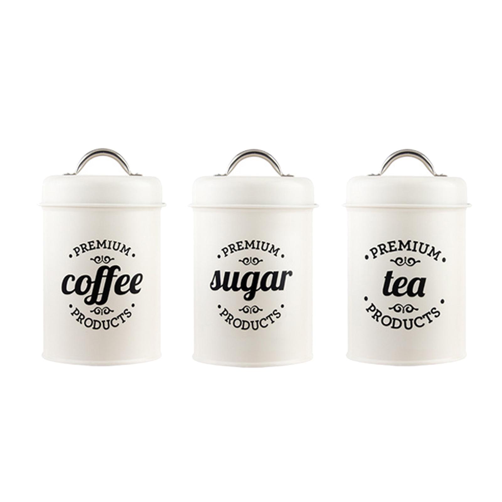 Set Wadah Logam Kedap Udara un - Coffee Tea And Sugar Canister Set ulasan dan harga
