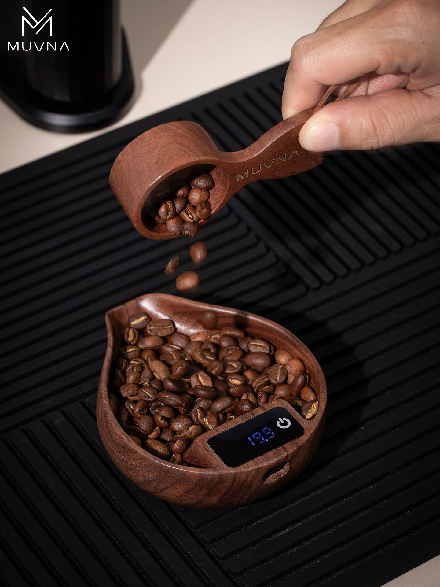 Timbangan Kopi Kayu Muvna, Tim - Coffee Bean Scale ulasan dan harga