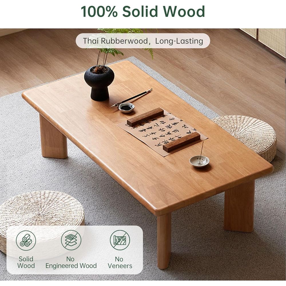 Meja Kopi Tatami Kayu Solid Ga - Coffee Tea Or ulasan dan harga