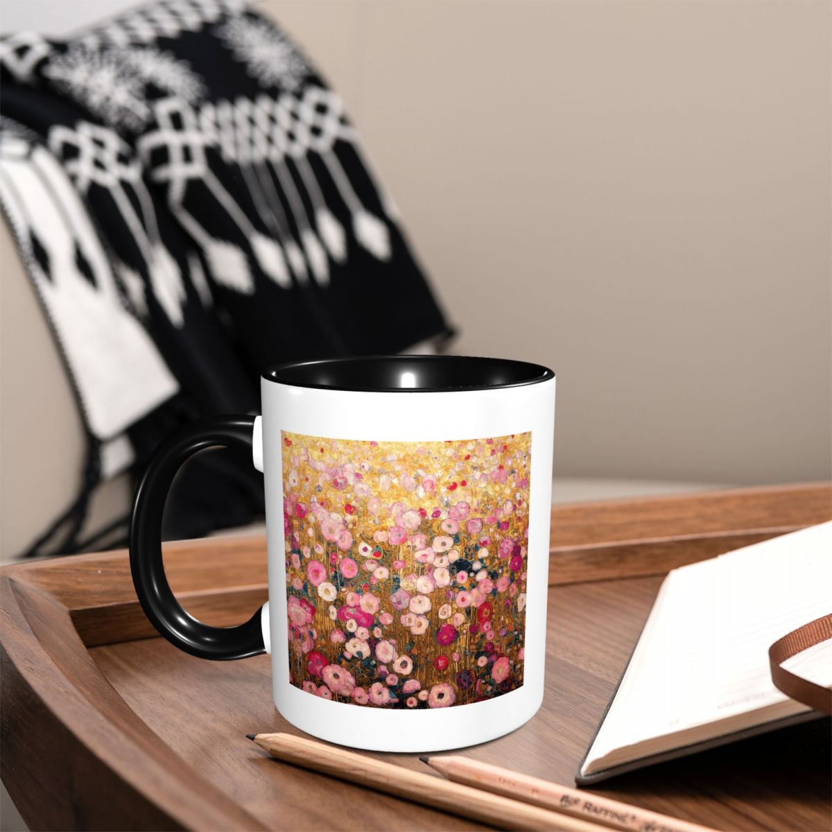 Gustav Klimt Mug Taman Bunga M - Coffee Tea Garden ulasan dan harga