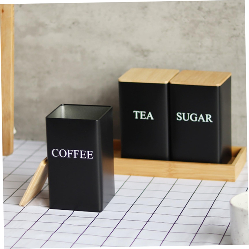 Set 3 Buah Wadah Teh Kopi Gula - Coffee Tea And Sugar Canister Set ulasan dan harga