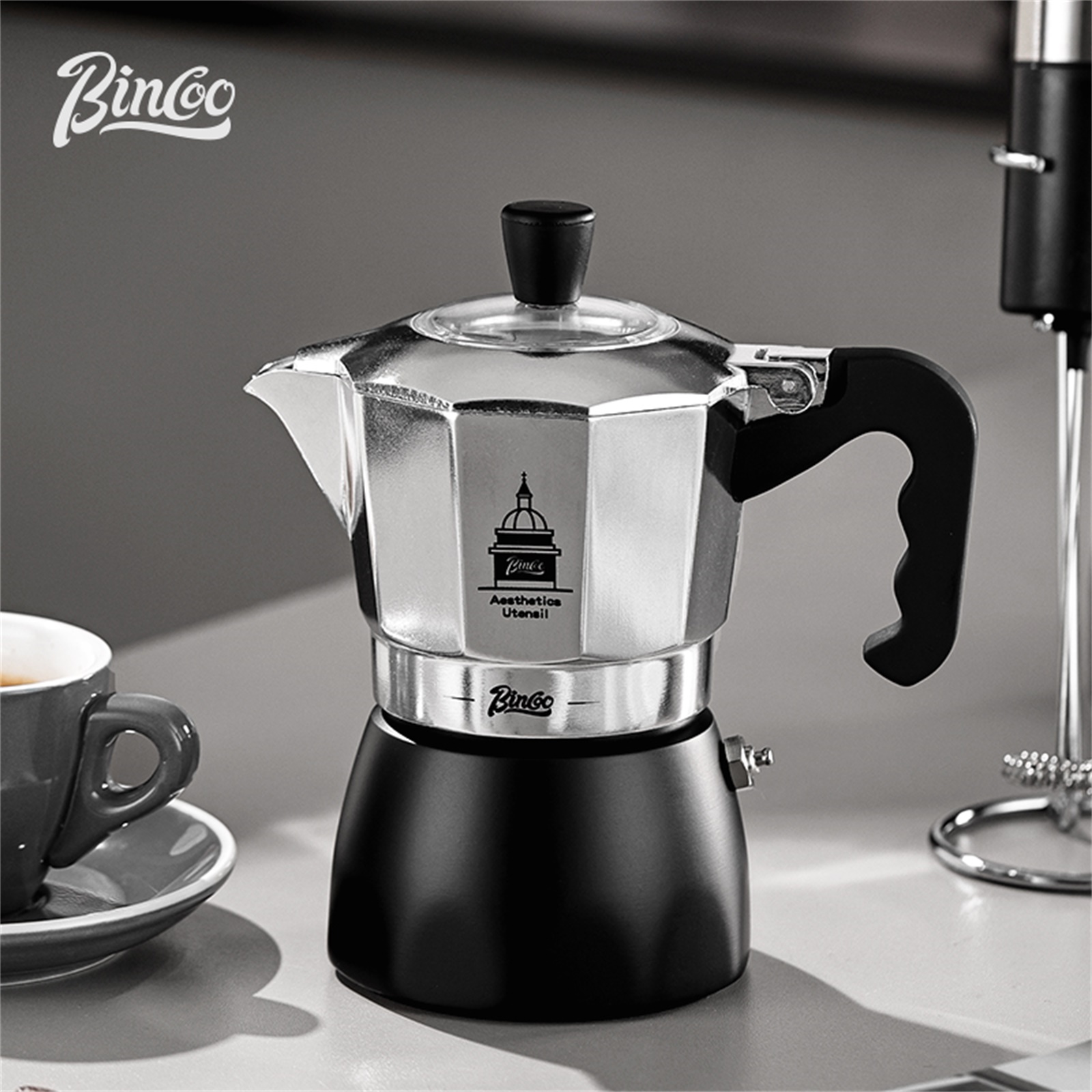 BINCOO Teko Moka Katup Ganda,  - Coffee Tea Making Machine ulasan dan harga
