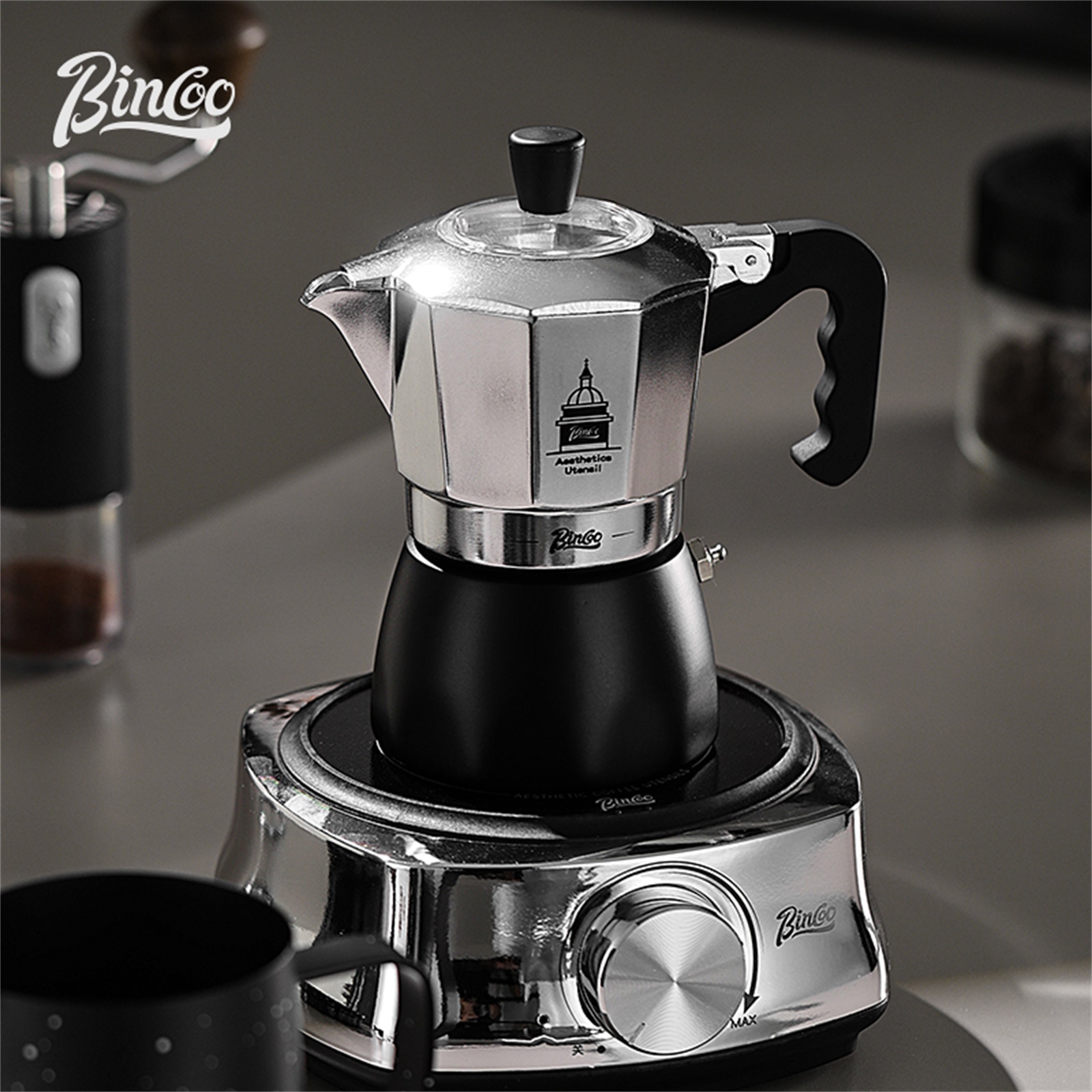 BINCOO Teko Moka Katup Ganda,  - Coffee Tea Making Machine ulasan dan harga