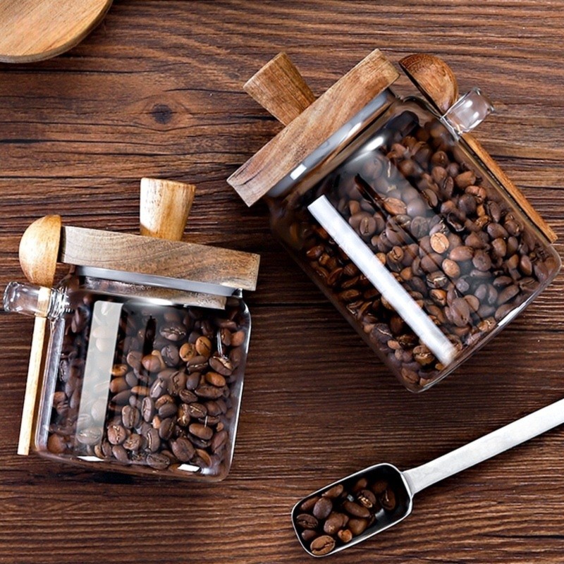 Set Wadah Penyimpanan Kaca ABJ - Coffee Tea And Sugar Canister Set ulasan dan harga