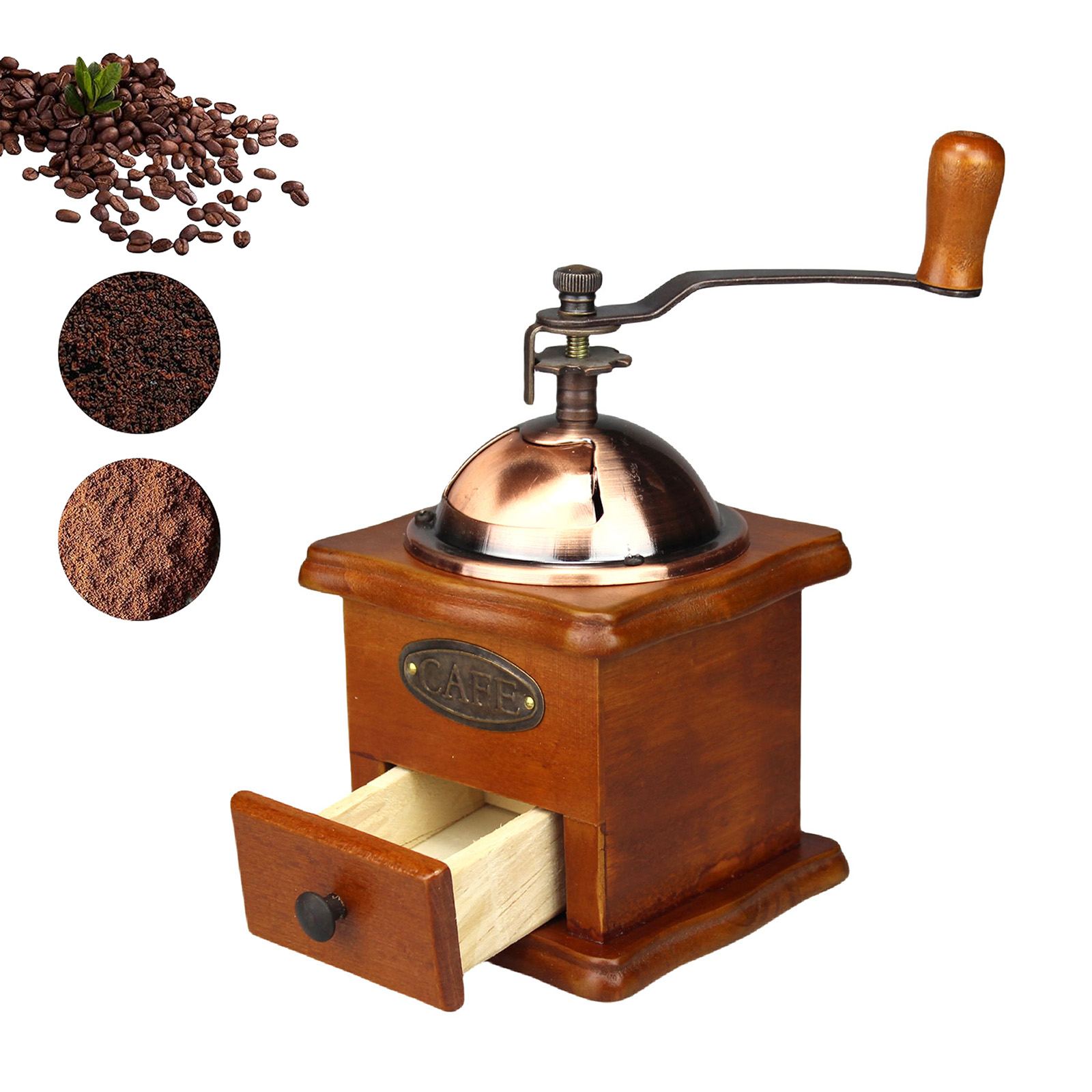 Mesin penggiling kopi Manual,  - Burr Hand Grinder ulasan dan harga