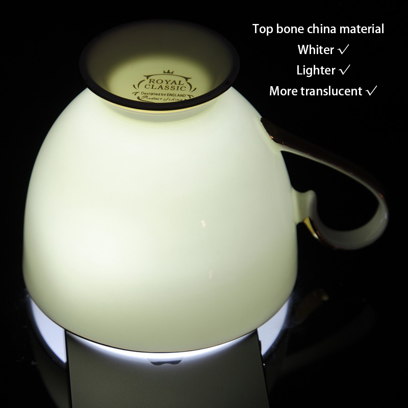 Grace Bone Kopi Set Putih Emas - Coffee Tea Sugar Set ulasan dan harga