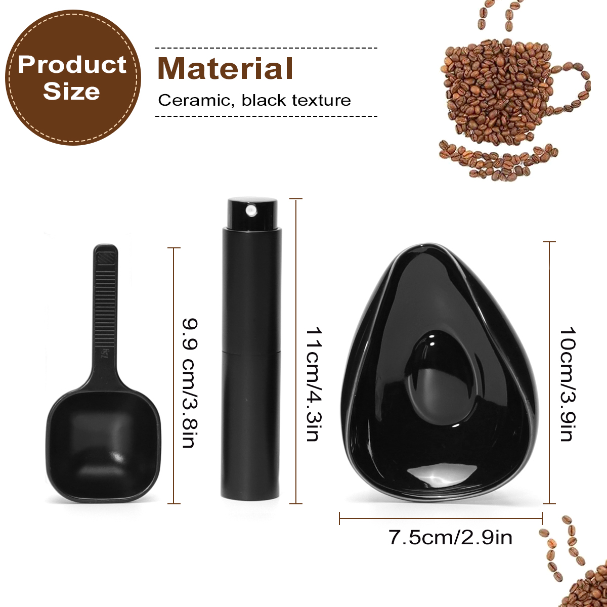 Leeseph Set cangkir dosis biji - Coffee Tea Sugar Set ulasan dan harga