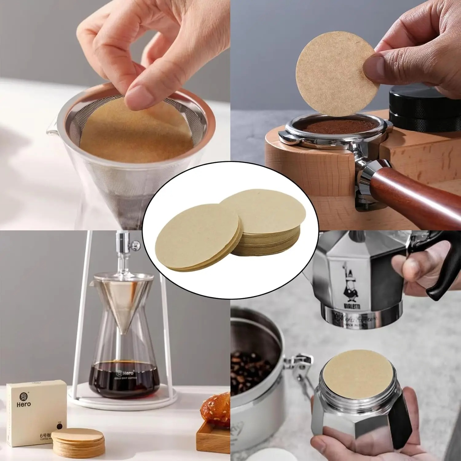 60mm 100 Pcs Kertas Filter Kop - Aeropress Coffee Maker ulasan dan harga