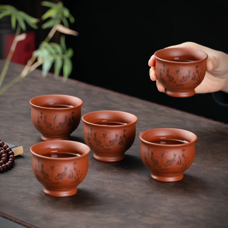 Yixing Cangkir Teh Tanah Liat  - Coffee Tea Sugar Set ulasan dan harga
