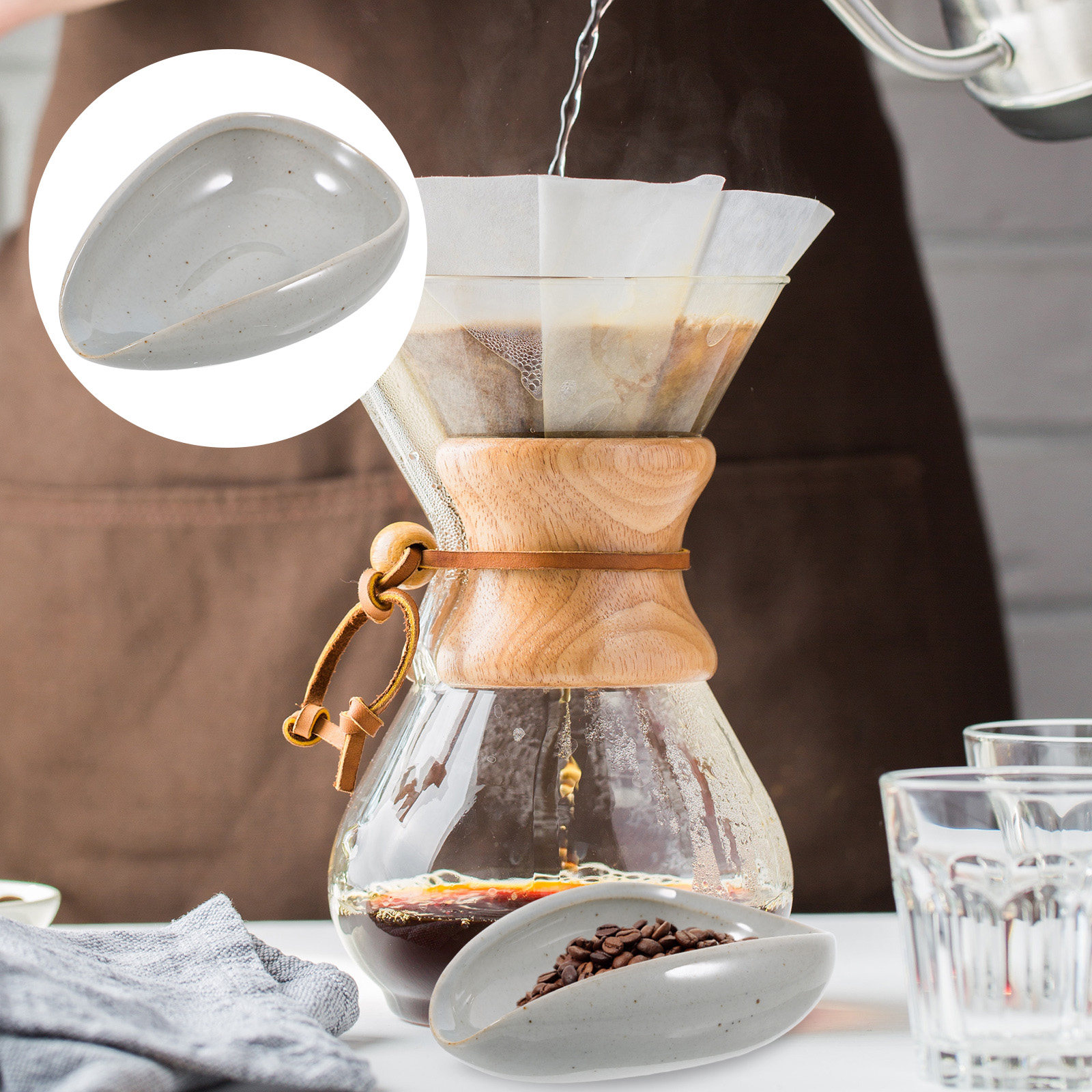 Nampan Keramik untuk Biji Kopi - Coffee Bean And Tea Leaf ulasan dan harga