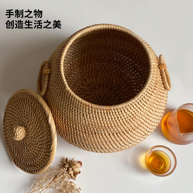 Meja kopi bundar anyaman rotan - Vietnam Coffee Tea ulasan dan harga