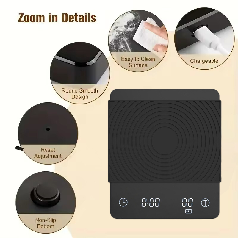 Timbangan Kopi Basic 3 Black M - Coffee Bean Scale ulasan dan harga