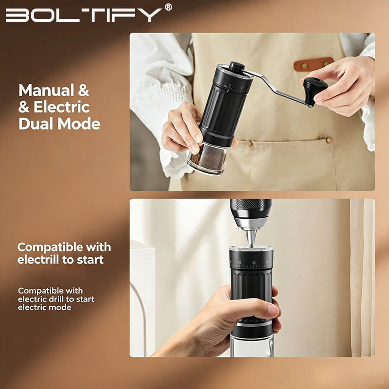 BOLTIFY High-Q Penggiling Kopi - Burr Hand Grinder ulasan dan harga