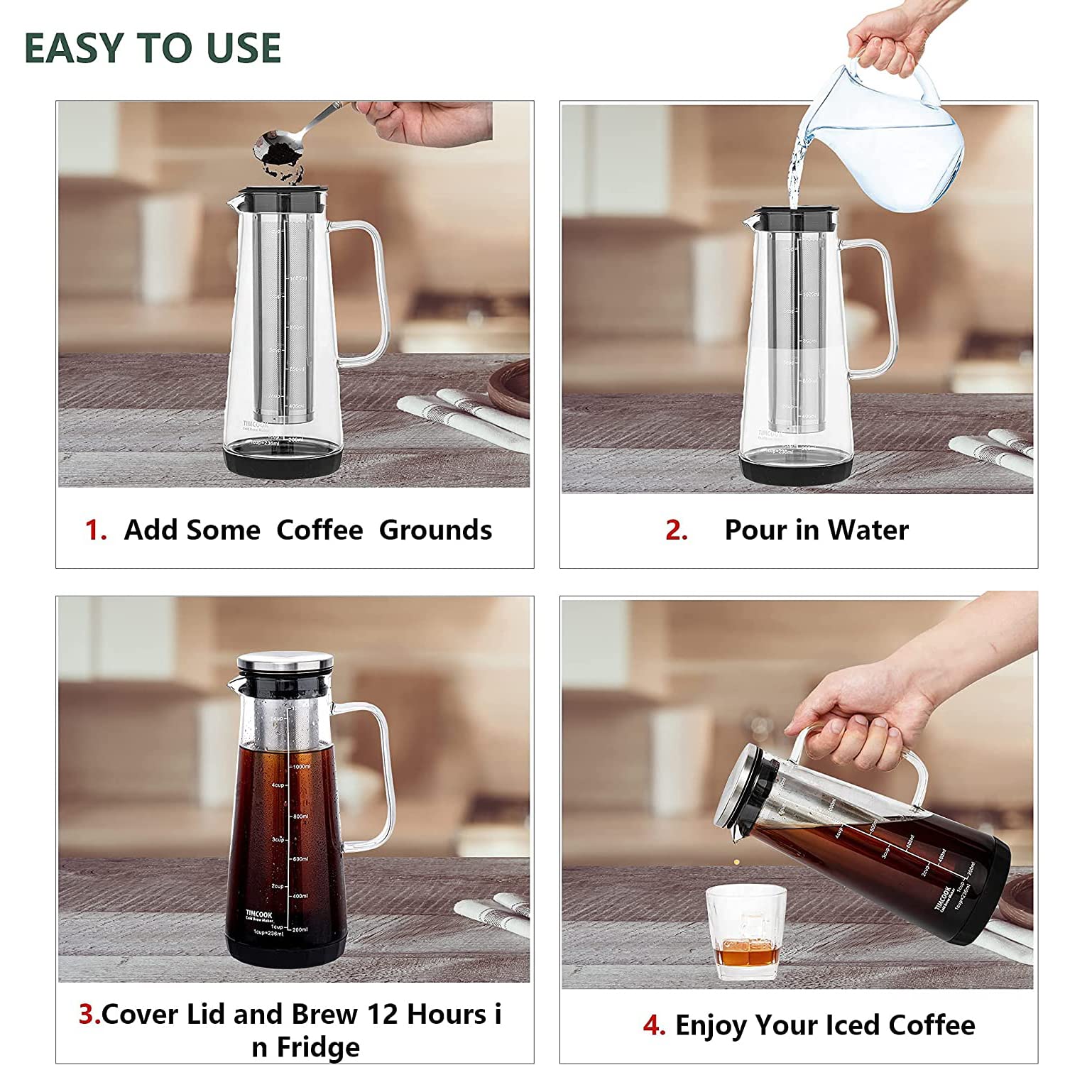 Leeseph Infuser kaca, kedap ud - Aeropress Coffee Maker ulasan dan harga