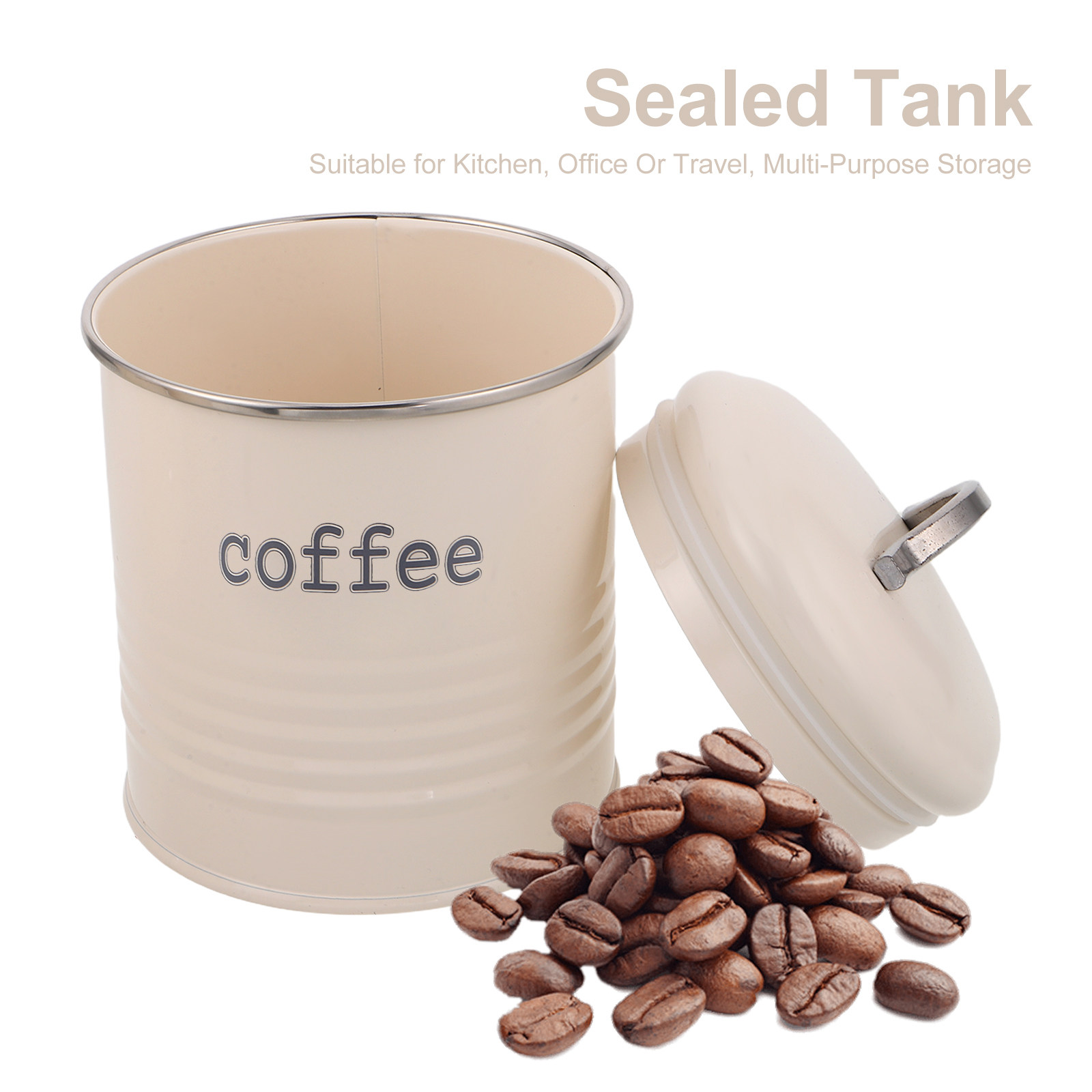 3Pcs Set Wadah Kopi Kedap Udar - Coffee Tea And Sugar Canister Set ulasan dan harga