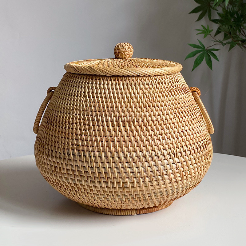 Meja kopi bundar anyaman rotan - Vietnam Coffee Tea ulasan dan harga