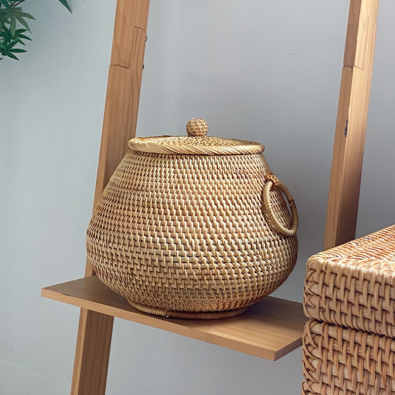 Meja kopi bundar anyaman rotan - Vietnam Coffee Tea ulasan dan harga
